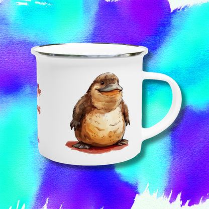 Paddy the Platypus enamel mug