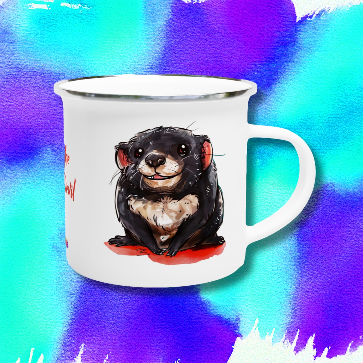 Terry the Tassie Devil enamel mug