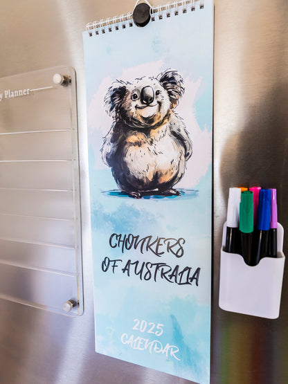 Chonkers of Australia 2025 slim wall calendar