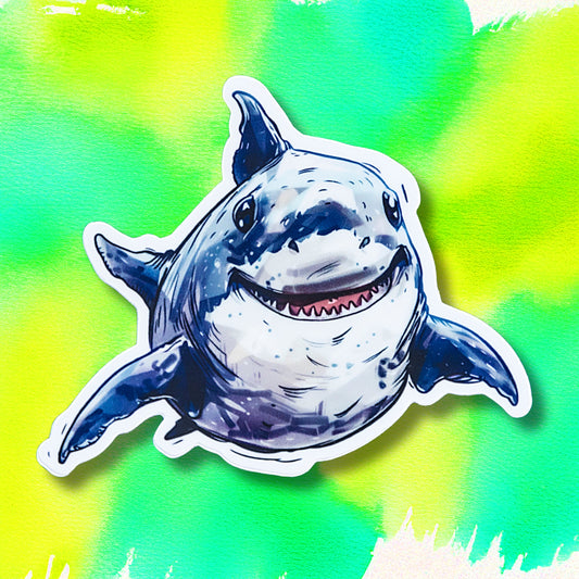 Shazza the Shark die-cut vinyl sticker