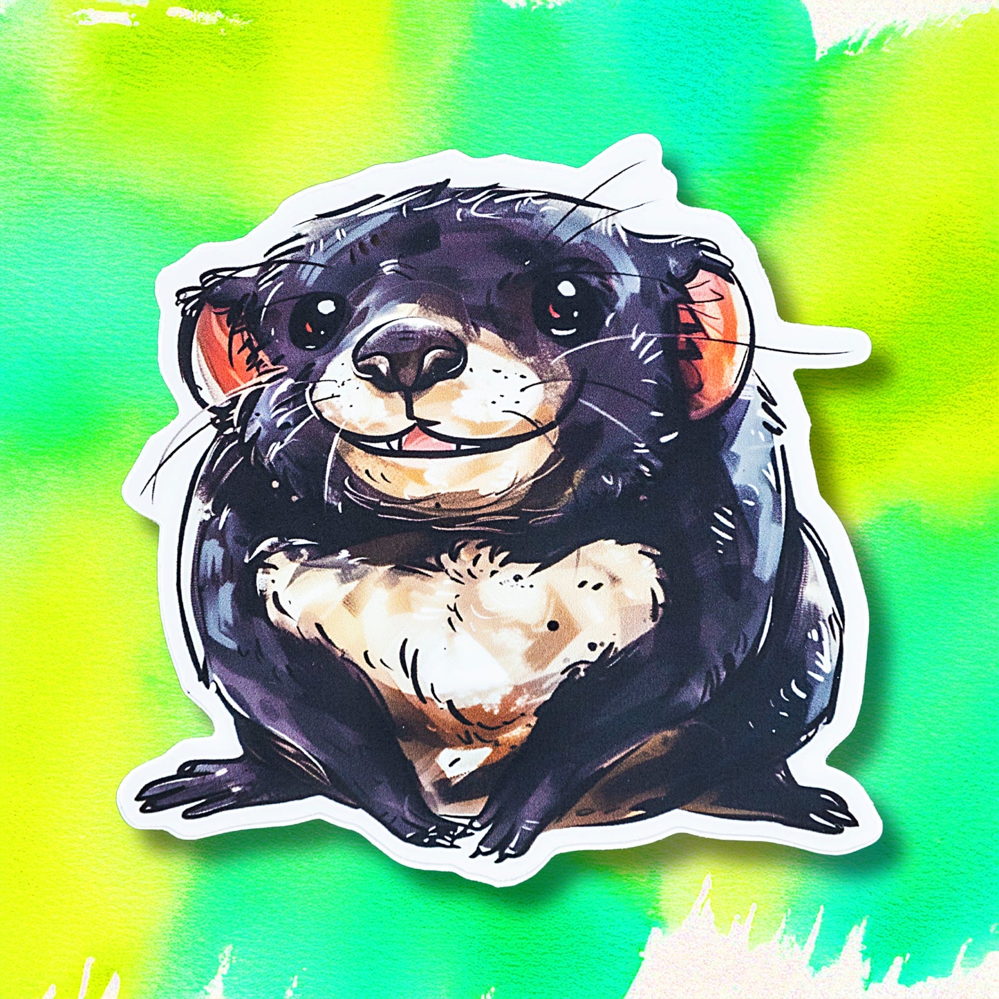 Terry the Tassie Devil die-cut vinyl sticker