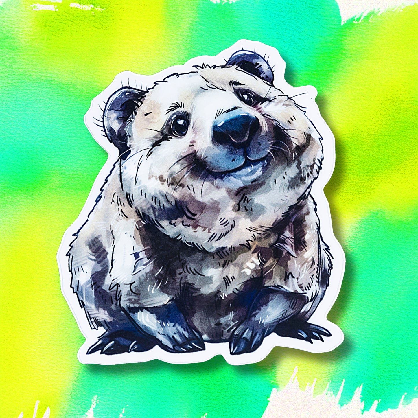 Wilbur the Wombat die-cut vinyl sticker