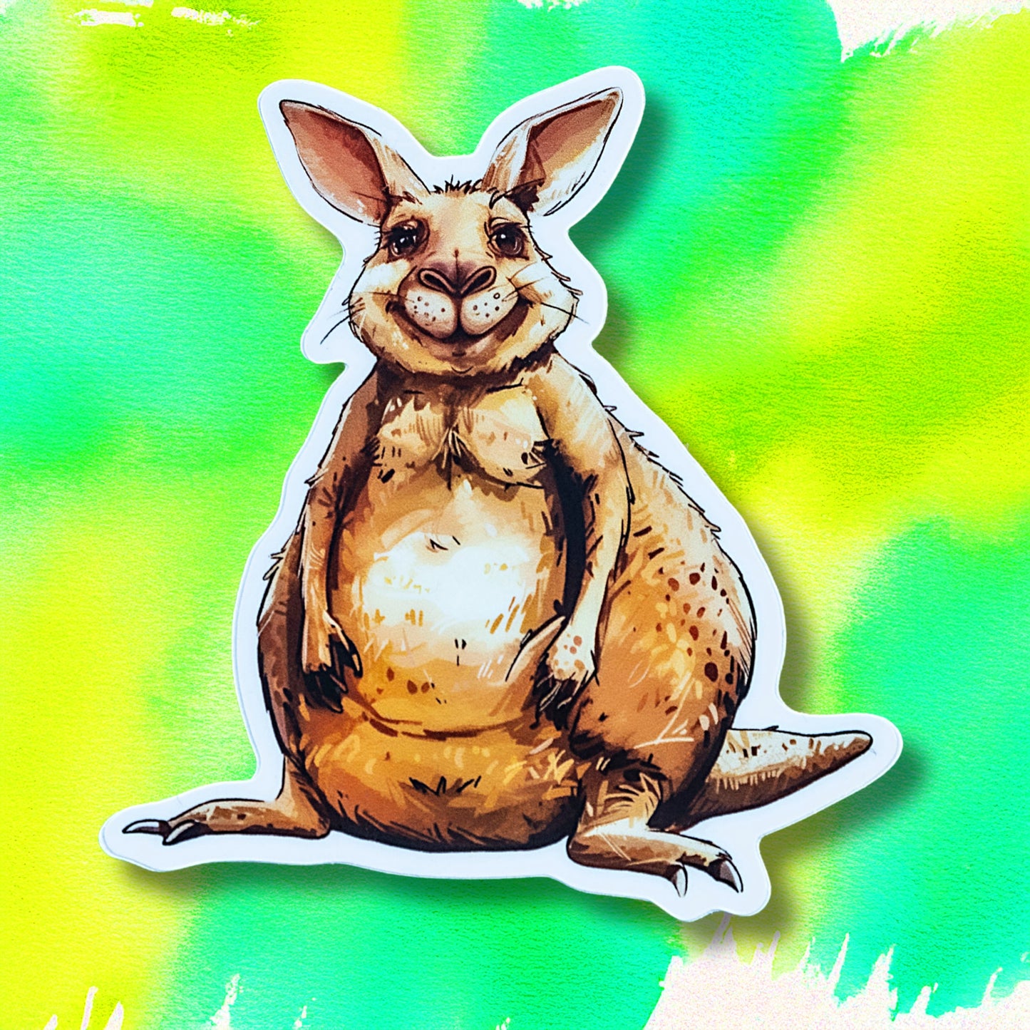 Keith the Kangaroo die-cut vinyl sticker