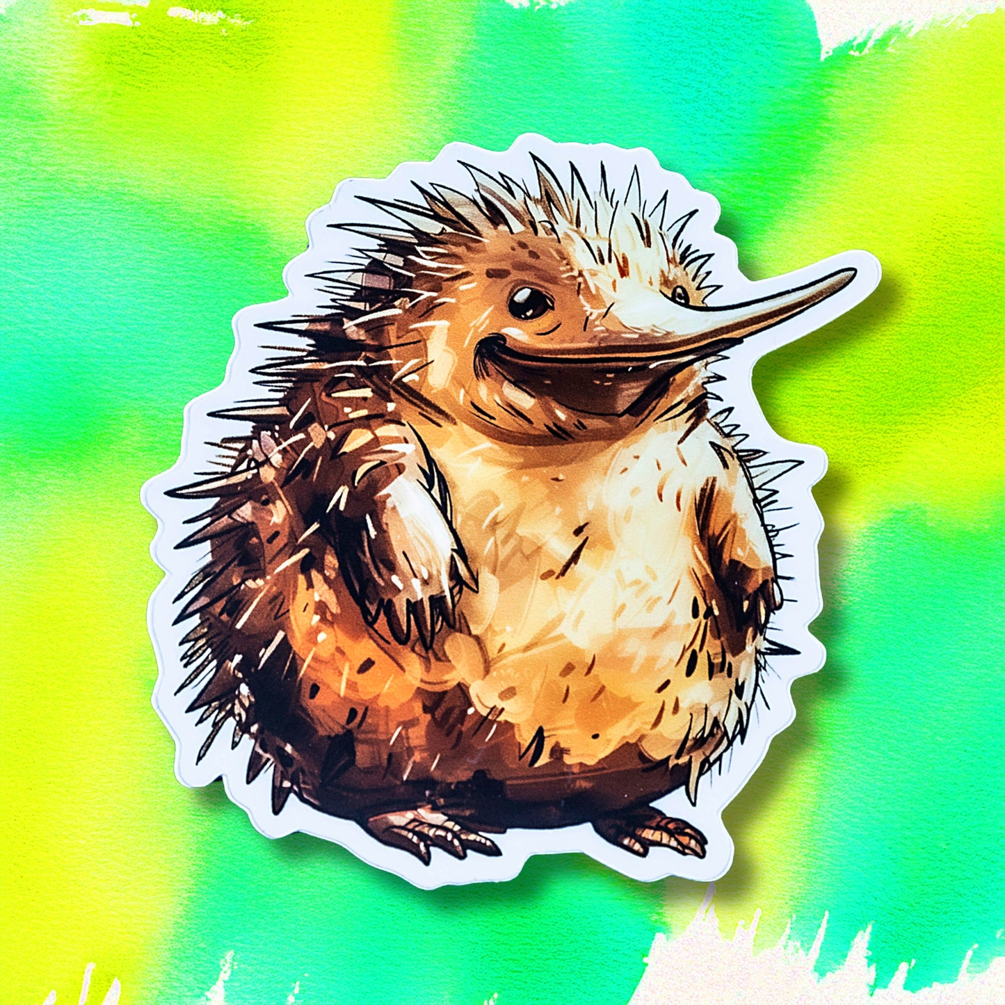 Ernie the Echidna die-cut vinyl sticker