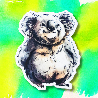 Kevin the Koala die-cut vinyl sticker