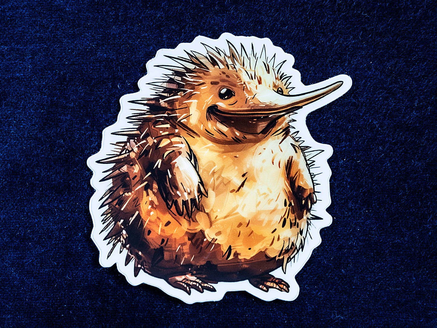 Ernie the Echidna die-cut vinyl sticker