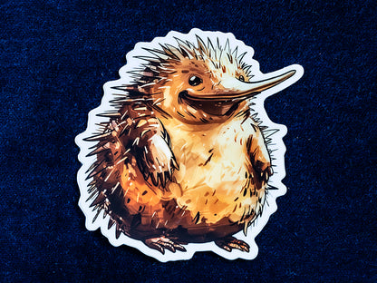 Ernie the Echidna die-cut vinyl sticker