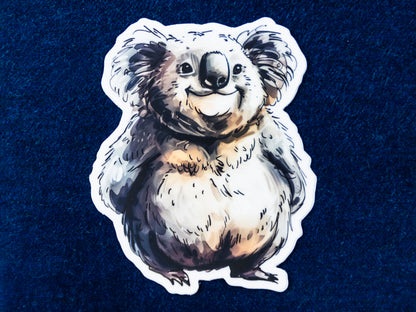 Kevin the Koala die-cut vinyl sticker