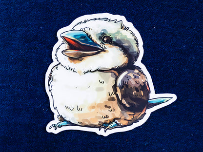 Kylie the Kookaburra die-cut vinyl sticker