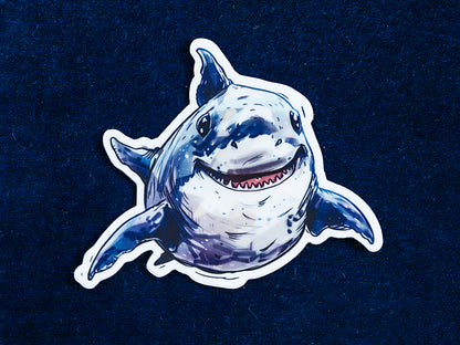 Shazza the Shark die-cut vinyl sticker