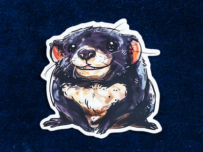 Terry the Tassie Devil die-cut vinyl sticker