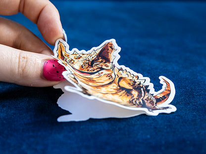 Trent the Thorny Devil die-cut vinyl sticker