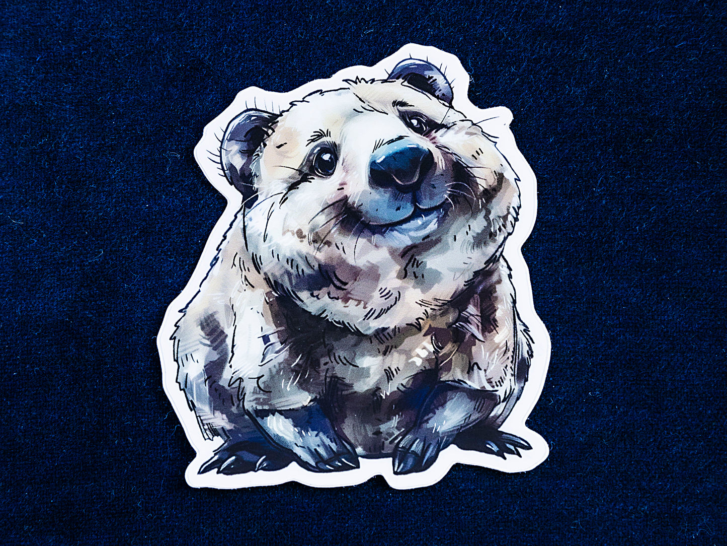 Wilbur the Wombat die-cut vinyl sticker