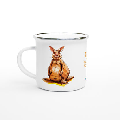 Keith the Kangaroo enamel mug