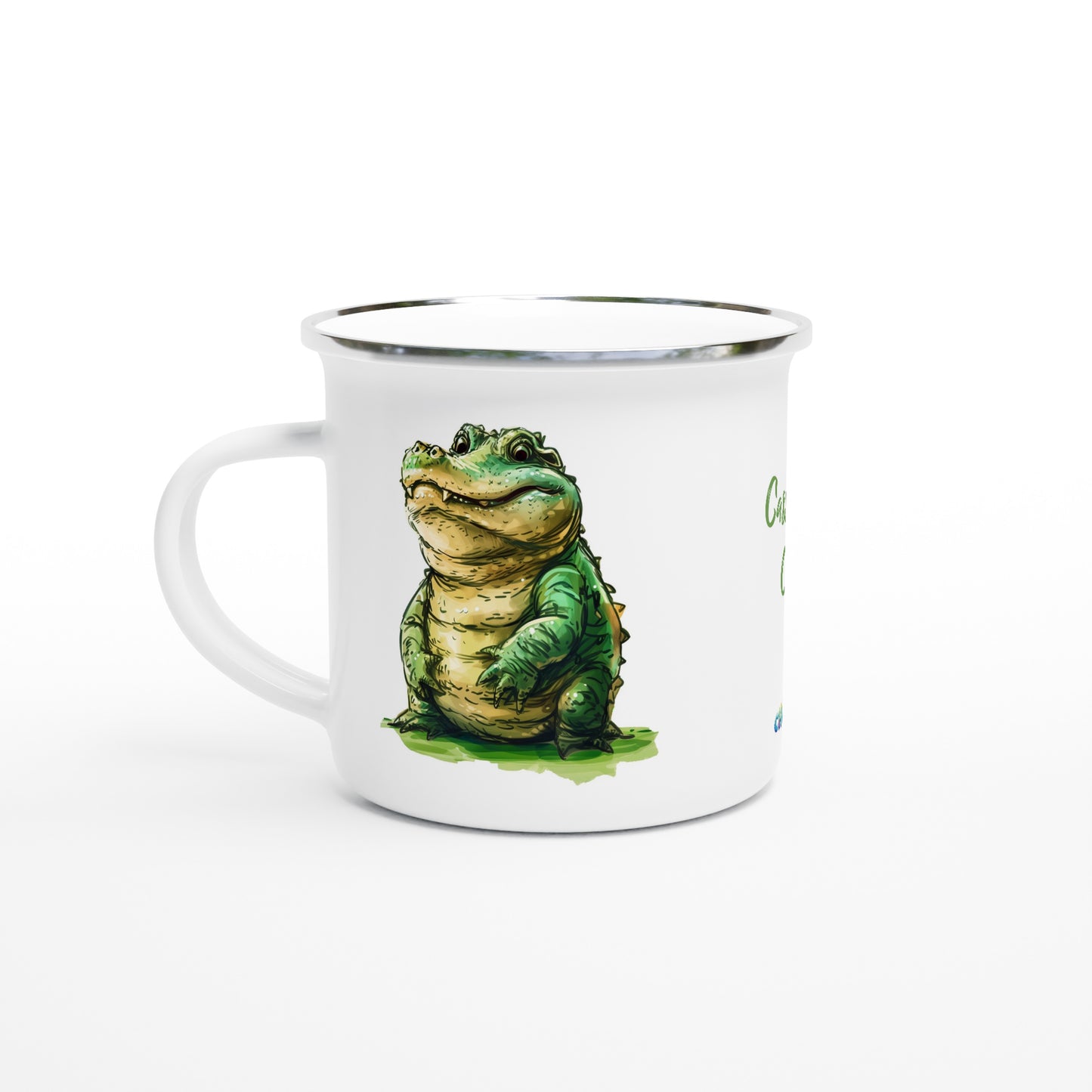 Cassius the Croc enamel mug