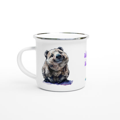 Wilbur the Wombat enamel mug