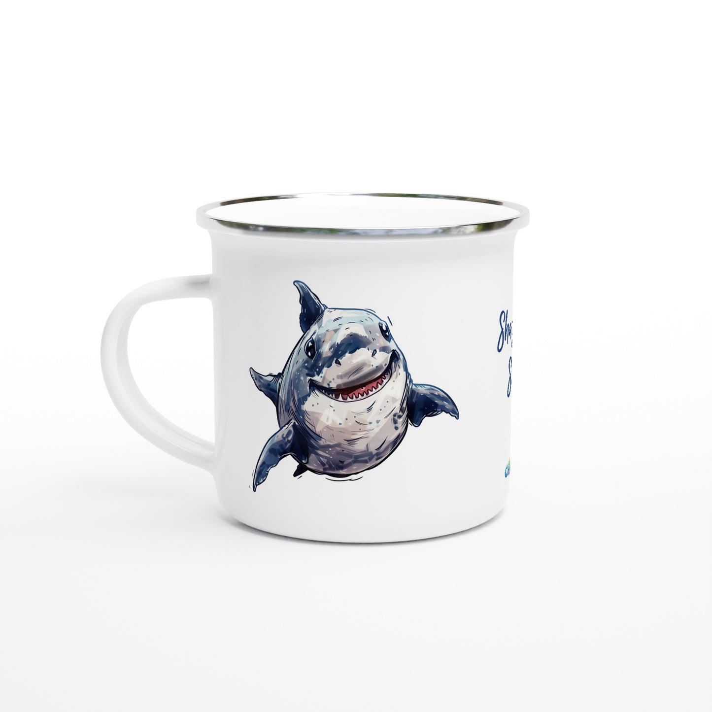 Shazza the Shark enamel mug