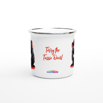 Terry the Tassie Devil enamel mug