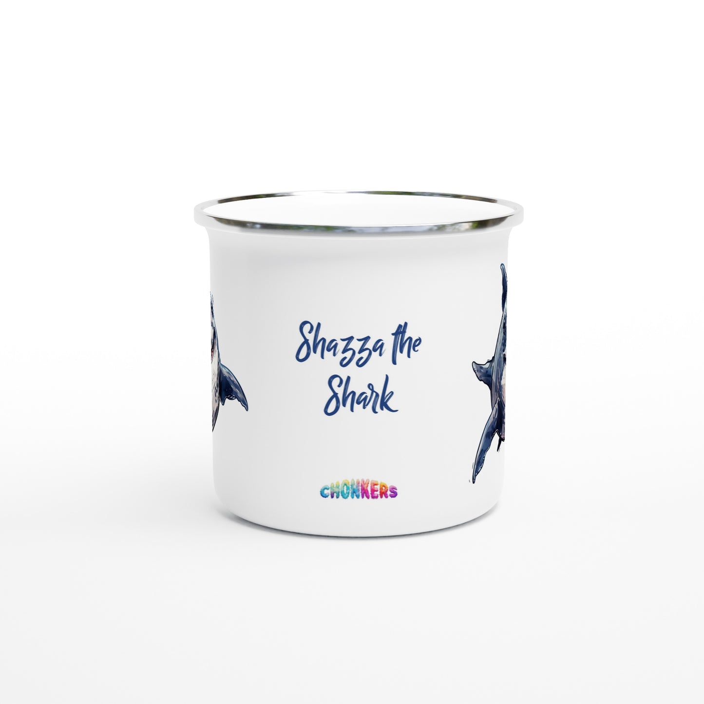 Shazza the Shark enamel mug