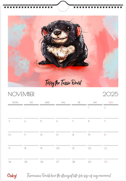 Chonkers of Australia 2025 wall calendar