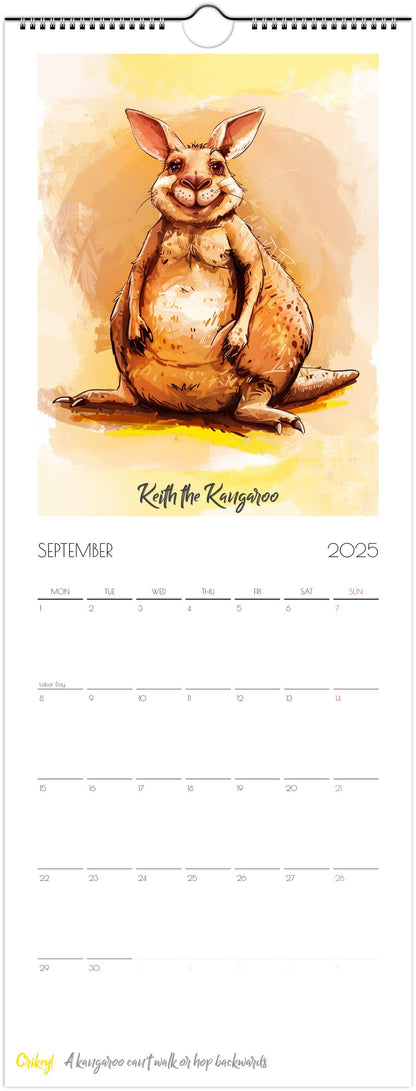 Chonkers of Australia 2025 slim wall calendar