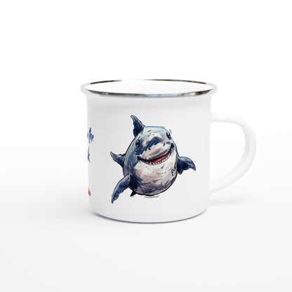 Shazza the Shark enamel mug