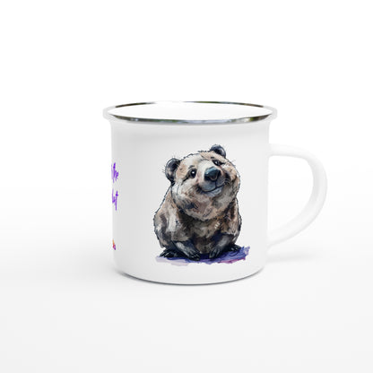 Wilbur the Wombat enamel mug