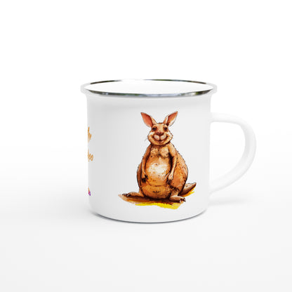 Keith the Kangaroo enamel mug