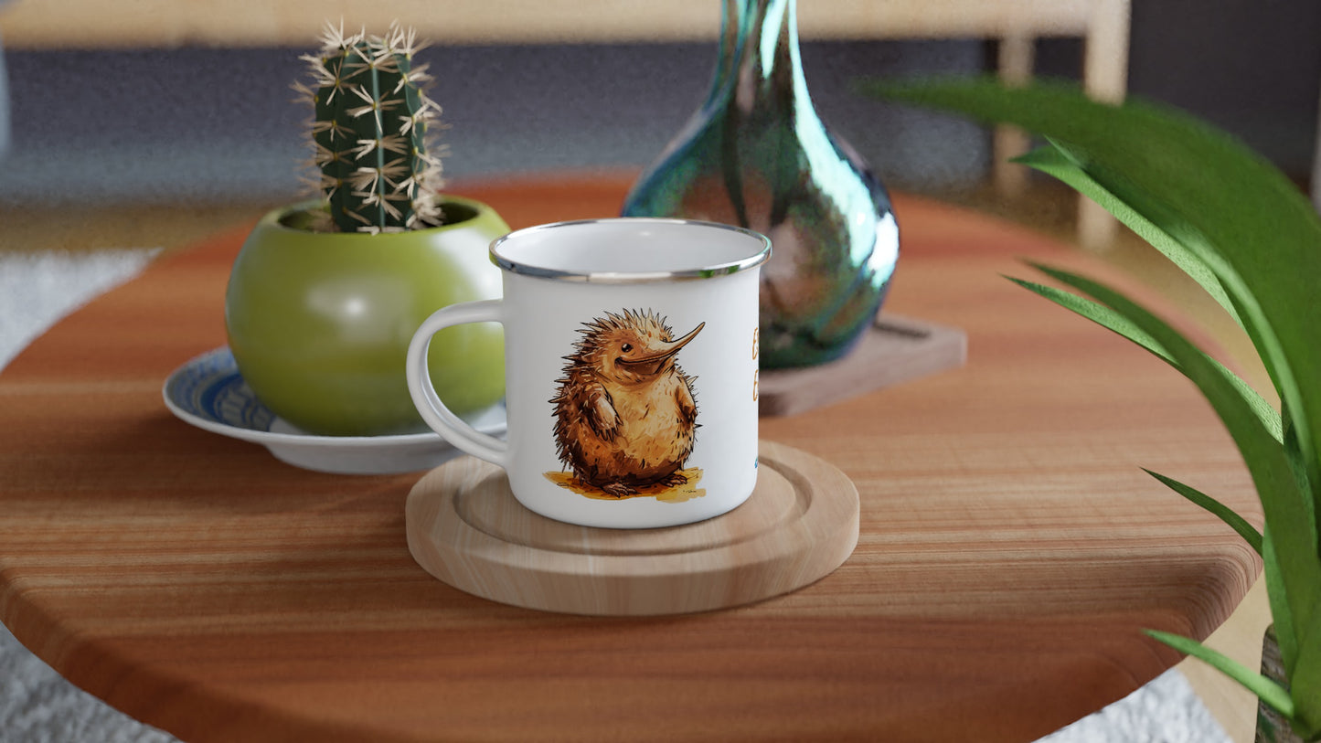 Ernie the Echidna enamel mug