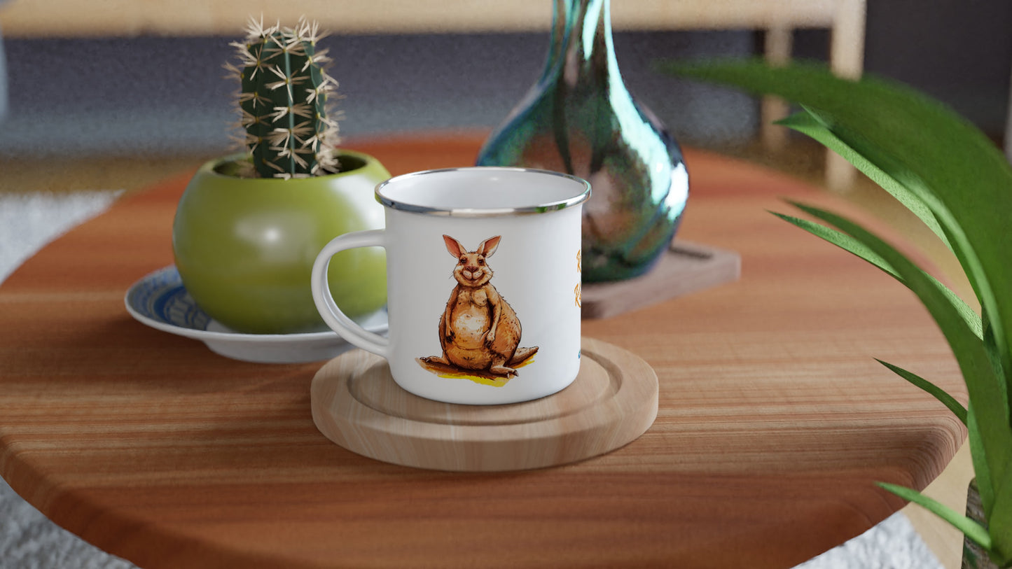 Keith the Kangaroo enamel mug