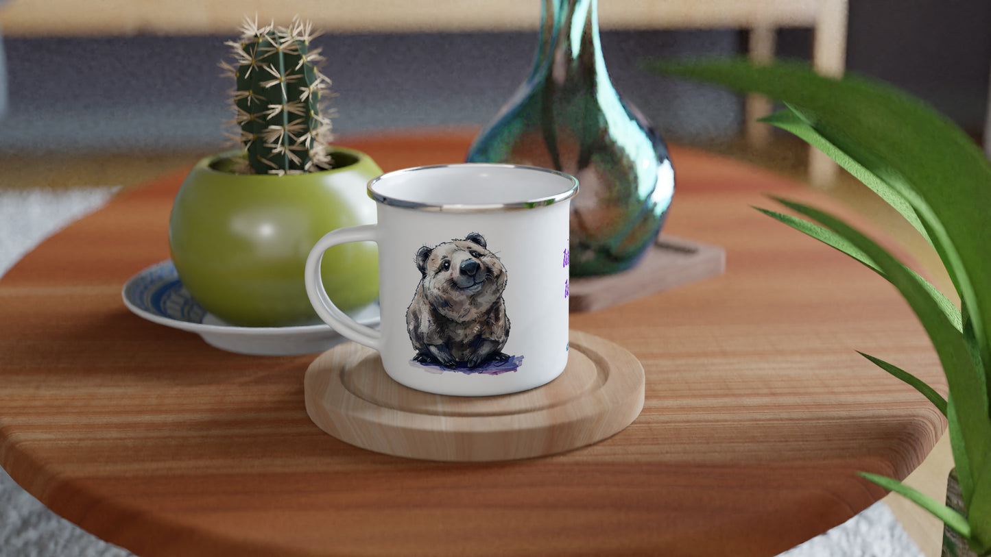 Wilbur the Wombat enamel mug