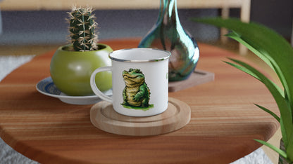 Cassius the Croc enamel mug