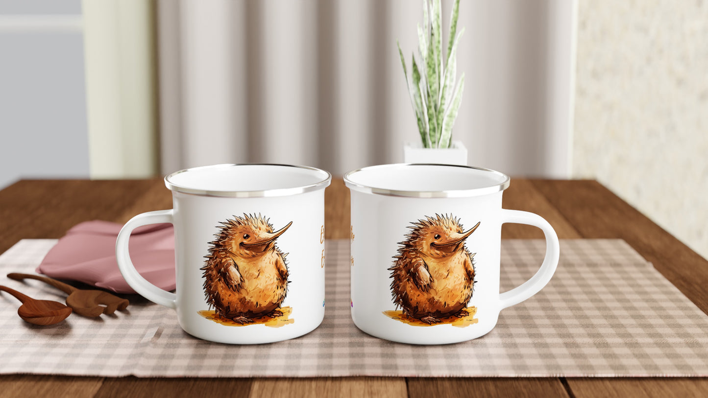 Ernie the Echidna enamel mug